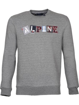 Ar-ma Erkek Bisiklet Yaka Sweatshirt Yazi Baskili Cepsiz Regular Fit Şardonlu Üç İplik K21124907401