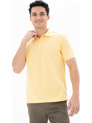 Ar-ma Erkek Polo Yaka Tişört Baskisiz Basic Regular Fit Çift Toplama Penye Pike Y25374351201