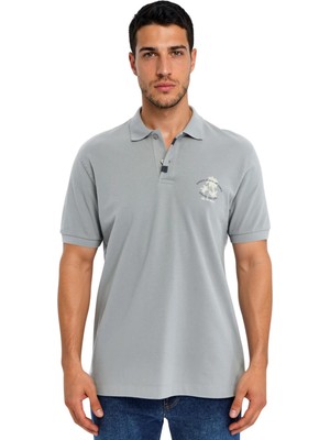 Ar-ma Erkek Polo Yaka Tişört Resim Baskili Regular Fit Çift Toplama Penye Pike Y31374358402