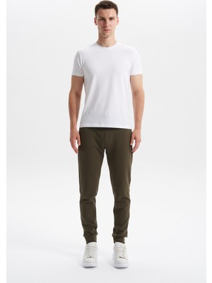 Ar-ma Erkek Eşofman Alti Baskisiz Basic Yandan Fermuar Cepli Arkadan Cepsiz Lastikli Dar Paça Slim Fit Scuba İnterlok K30174998802