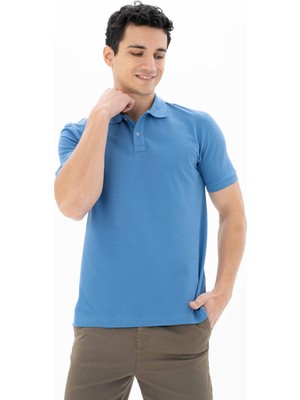 Ar-ma Erkek Polo Yaka Tişört Baskisiz Basic Regular Fit Çift Toplama Penye Pike Y25374351201