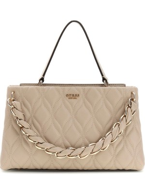 Guess Maxine 2 Bölmeli Kadın Krem El Çantası HWQG9733050-LTA