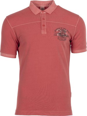 Ar-ma Erkek Polo Yaka Tişört Yazi Baskili Regular Fit Çift Toplama Penye Pike Y0TYO7342