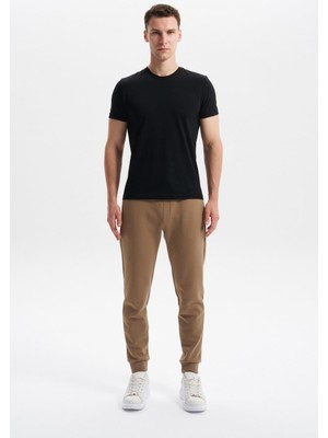 Ar-ma Erkek Eşofman Alti Baskisiz Basic Yandan Fermuar Cepli Arkadan Cepsiz Lastikli Dar Paça Slim Fit Scuba İnterlok K30174998802