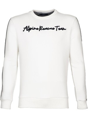 Ar-ma Erkek Bisiklet Yaka Sweatshirt Yazi Baskili Cepsiz Regular Fit Şardonlu Üç İplik K21124908002