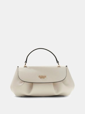 Guess Amorette Üstten Saplı Kapaklı Kadın Beyaz El Çantası HWBG7898190-OFF