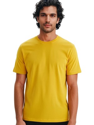Ar-ma Erkek Bisiklet Yaka Tişört Baskisiz Basic Regular Fit Penye Süprem Y31344408202