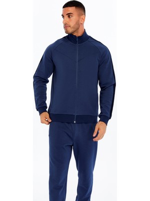 Ar-ma Erkek Tam Fermuar Sweatshirt Baskisiz Basic Fleto Cepli Dik Yaka Slim Fit Scuba İnterlok K30324989602