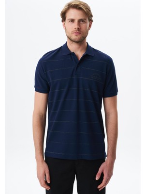 Ar-ma Erkek Polo Yaka Tişört Yazi Baskili Regular Fit Çift Toplama Penye Pike Y29374355702