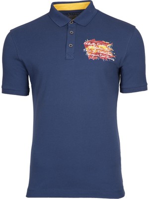 Ar-ma Erkek Polo Yaka Tişört Yazi Baskili Regular Fit Tek Toplama Licrali Pike Y0TYO2655
