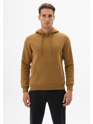 Ar-ma Erkek Kapşonlu Sweatshirt Baskisiz Kanguru Cepli Regular Fit Şardonlu Üç İplik K24254928801