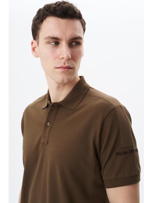Ar-ma Erkek Polo Yaka Tişört Baskisiz Basic Regular Fit Çift Toplama Penye Pike Y29374355202