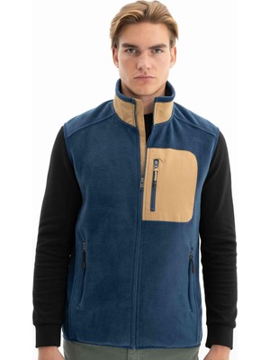 Ar-ma Erkek Yelek Baskisiz Yandan Cepli Tam Fermuar Yelek Relax Fit Softech Polar K26424674101