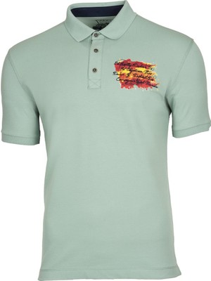 Ar-ma Erkek Polo Yaka Tişört Yazi Baskili Regular Fit Tek Toplama Licrali Pike Y0TYO2655