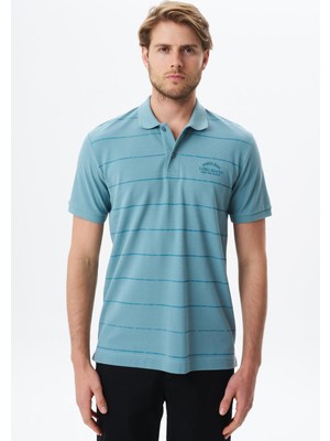 Ar-ma Erkek Polo Yaka Tişört Yazi Baskili Regular Fit Çift Toplama Penye Pike Y29374355702
