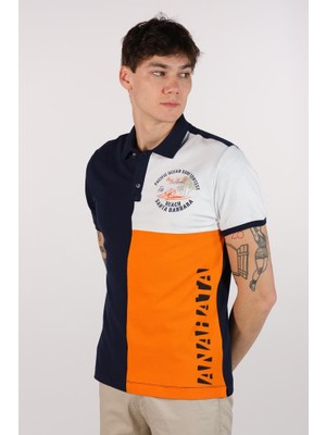Ar-ma Erkek Polo Yaka Tişört Yazi Baskili Regular Fit Tek Toplama Licrali Pike Y22374303101