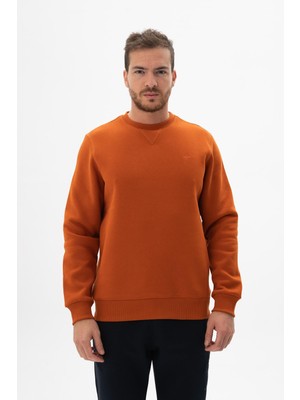 Ar-ma Erkek Bisiklet Yaka Sweatshirt Basic Baskisiz Cepsiz Regular Fit Şardonlu Üç İplik K24124909601