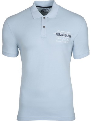 Ar-ma Erkek Polo Yaka Tişört Yazi Baskili Regular Fit Tek Toplama Licrali Pike Y0TYO2651