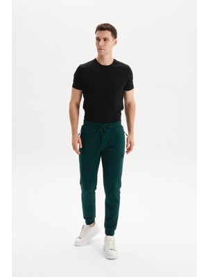 Ar-ma Erkek Eşofman Alti Baskisiz Basic Yandan Fermuar Cepli Arkadan Cepsiz Lastikli Dar Paça Regular Fit Şardonlu Üç İplik K30174681702