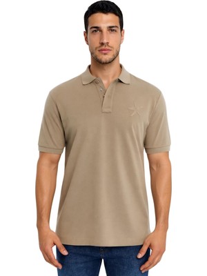 Ar-ma Erkek Polo Yaka Tişört Resim Baskili Regular Fit Çift Toplama Penye Pike Y31374357802