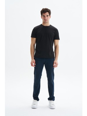 Ar-ma Erkek Pantalon Chino Baskisiz Basic Ön Ve Arka Cepli Pantolon Slim Fit Denim Chambre K9PPD0520