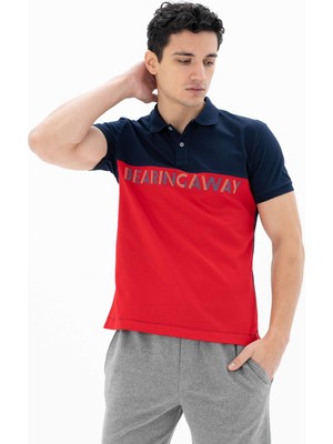 Ar-ma Erkek Polo Yaka Tişört Yazi Baskili Regular Fit Tek Toplama Licrali Pike Y25374304201