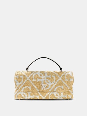 Guess Kirsten Üstten Saplı Kapaklı Kadın Beyaz El Çantası HWWL9743200-NRI