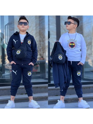 Uslu Kids Taraftar Çantalı Eşofman Takımı 4 Parça