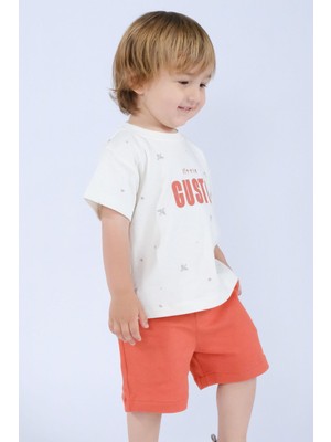 Little Gusto Organik Pamuk Bebek Takımı Turuncu