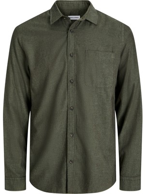 Jack & Jones Büyük Beden %100 Pamuk Cepli Gömlek - Classic