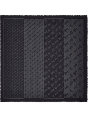 Guess Lindsey Jakarlı Kefiah 120X120 Kadın Siyah Eşarp AW5526VIS03-CLO
