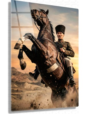 Sevgili Cam Irade – Mustafa Kemal Atatürk – Cam Tablo