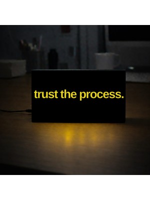 Gişe Arts Masa Lambası - Trust The Process Adaptörlü Dekoratif & Hediyelik Lamba 2
