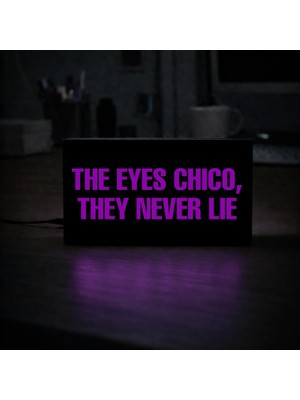 Gişe Arts Masa Lambası - The Eyes Chico They Never Lie Adaptörlü Dekoratif & Hediyelik Lamba 3