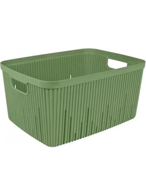 Herevin HER161373-153 Çok Amaçlı Yeşil Plastik Sepet 18 L