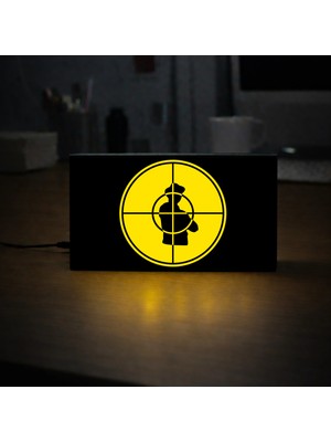 Gişe Arts Masa Lambası - Public Enemy Adaptörlü Dekoratif & Hediyelik Lamba 2
