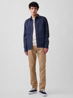 Gap Erkek Açık Kahverengi Slim Soft Wear Jean Pantolon