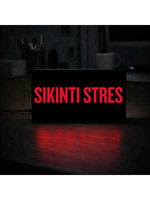 Gişe Arts Masa Lambası - Sıkıntı Stres Adaptörlü Dekoratif & Hediyelik Lamba 2