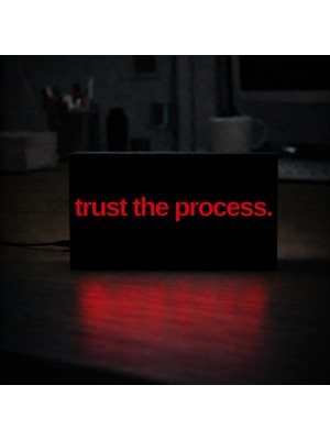 Gişe Arts Masa Lambası - Trust The Process Adaptörlü Dekoratif & Hediyelik Lamba 3