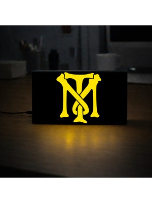 Gişe Arts Masa Lambası - Tony Montana Logo Adaptörlü Dekoratif & Hediyelik Lamba 2