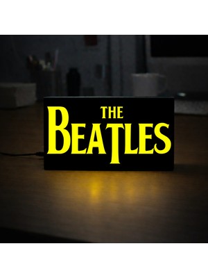 Gişe Arts Masa Lambası - The Beatles Adaptörlü Dekoratif & Hediyelik Lamba 2