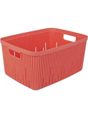 Herevin HER161372-163 Çok Amaçlı Plastik Pembe Sepet 13 L