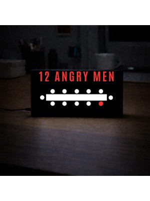 Gişe Arts Masa Lambası - 12 Angry Men (12 Öfkeli Adam) Adaptörlü Dekoratif & Hediyelik Lamba 2