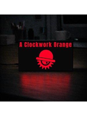 Gişe Arts Masa Lambası - A Clockwork Orange (Otomatik Portakal) Adaptörlü Dekoratif & Hediyelik Lamba 2