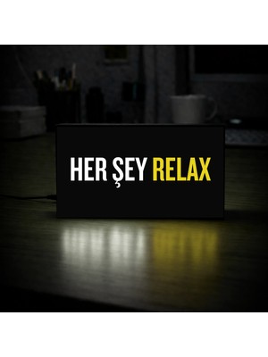 Gişe Arts Masa Lambası - Her Şey Relax Adaptörlü Dekoratif & Hediyelik Lamba 2