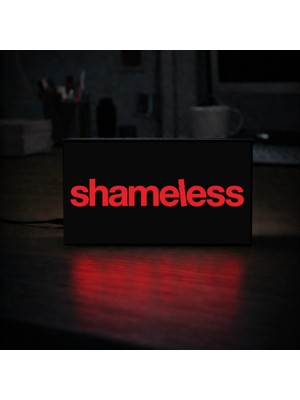 Gişe Arts Masa Lambası - Shameless Adaptörlü Dekoratif & Hediyelik Lamba 2