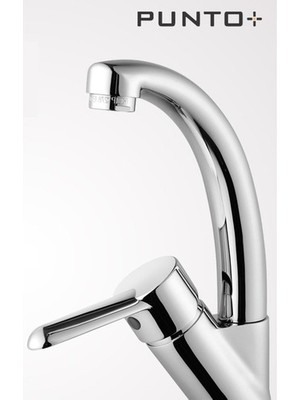 Punto Viva Lavabo Bataryası A41063 Krom Renkli Seramik Diskli Aç - Kapa Özellikli