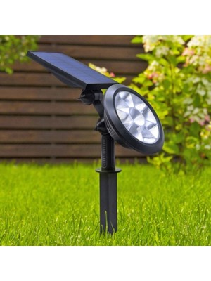 Cata CT-7320 18W Güçlü Ledli Solar Kazıklı Bahçe/Çim Armatürü Yeşil Işık ile Etkili Aydınlatma