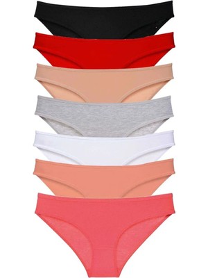 Dyzstar 7 Adet Süper Eko Set Likralı Kadın Slip Külot Set 2