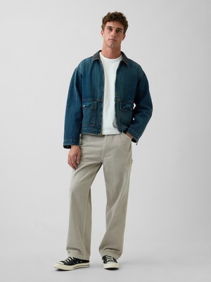 Gap Erkek Açık Yeşil Ultrasoft Baggy Carpenter Jean Pantolon